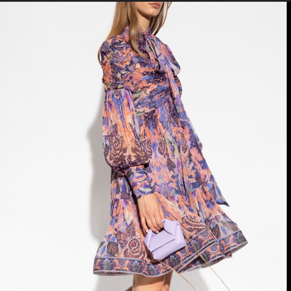Zimmermann Celestial Printed Flare Mini Dress